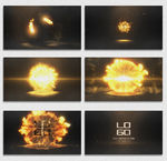 震撼火焰爆炸LOGO片头AE模