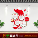 党建文化墙 党建背景墙 党建室