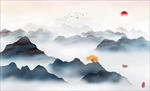 新中式山水画