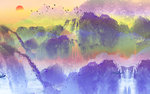 水墨山水画