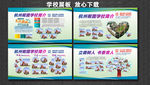 学校展板 文明校园 学校简介