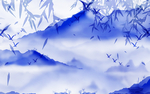 水墨山
