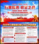 2020年扫黑除恶展板