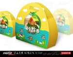 端午粽香包装展开图