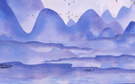 抽象山水