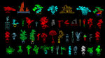 CAD 图库 精描 带盆绿植