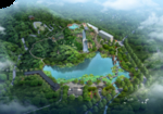 湖边景观瀑布