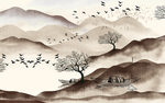 抽象山水