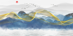 水墨山水装饰画