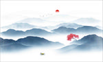 水墨山水画