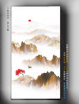 玄关山水大理石
