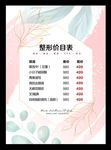 整形价目表