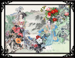 工笔仕女图