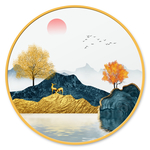 水墨山水装饰画