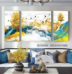 发财树三联装饰画