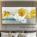 发财树沙发装饰画