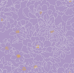 线描花卉图案
