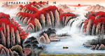 山水国画水墨画