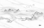 新中式超清山水画 tif分层