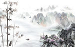 新款意境风山水画 TIF分层