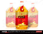 稻米油瓶贴包装展开图
