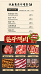 烤肉价格表