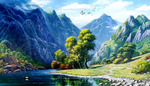 山水风景画