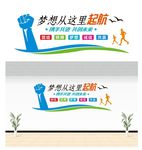 企业文化墙 梦想启航