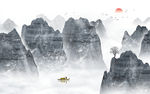 中式山水画