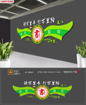 读万卷书行万里路校园标语文化墙