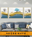 线条山水画