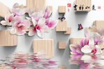 立体空间吉祥如意桃花图