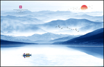 水墨山水画