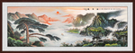 迎客松国画迎客松