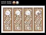 梅兰竹菊古典门窗屏风