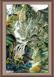 聚宝盆山水画
