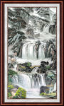 竖幅山水画