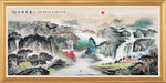 山水画山水风景