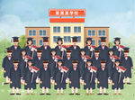 幼儿园小学集体大头贴毕业照图片