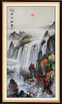 山水画山水风景
