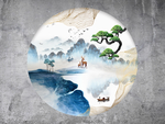 新中式背景墙