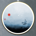 水墨无框画
