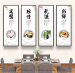 食堂文化 食堂展板 食堂挂画