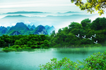 山水风景画 大气山水