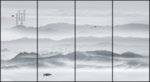 新中式山水画