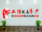 励志形象墙 业绩就是尊严
