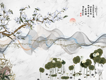 新中式背景墙