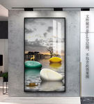 玄关麋鹿装饰画