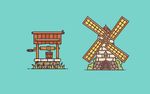 卡通建筑