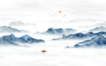 水墨山水画